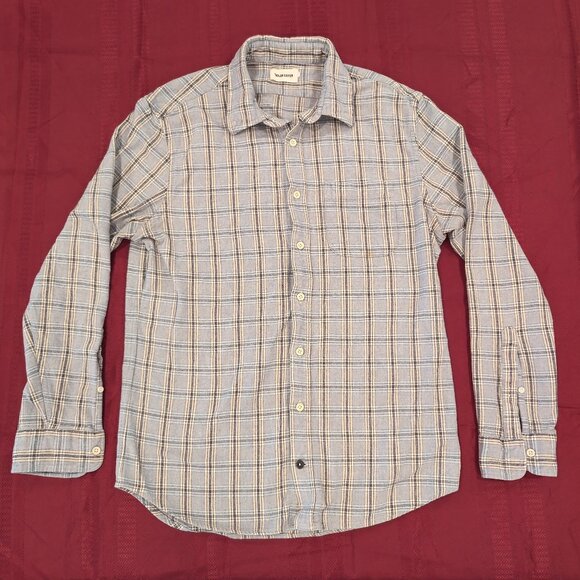Taylor Stitch Other - Taylor Stitch Jack Shirt Men's 42 Large Slate Plaid Oxford Heavyweight Huckberry